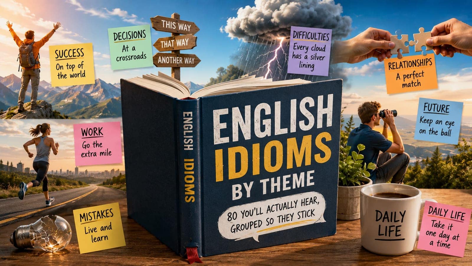 English Idioms That Actually Come Up — 30 Real Ones, and How to Learn Them